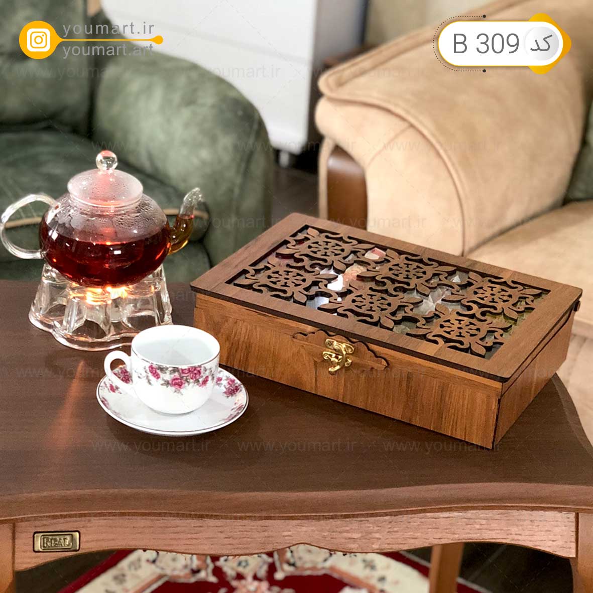 هدیه یلدایی با جعبه های چوبی یومارت