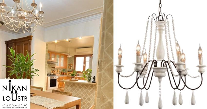 نیکان لوستر بهترین تولید‌کننده لوستر چوبی
