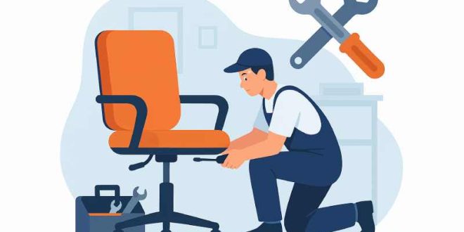 تعمیر صندلی اداری با کیفیت تضمینی و تعویض فوم صندلی اداری با متریال درجه یک