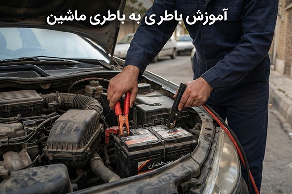 آموزش مرحله به مرحله باطری به باطری ماشین
