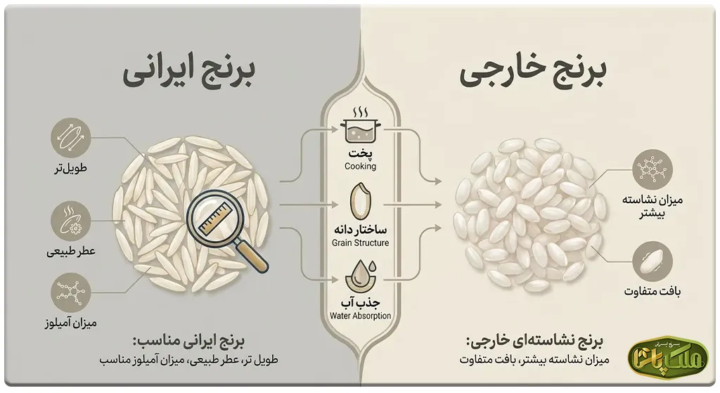 روش‌های پخت برنج ایرانی (آبکش و کته تخصصی)