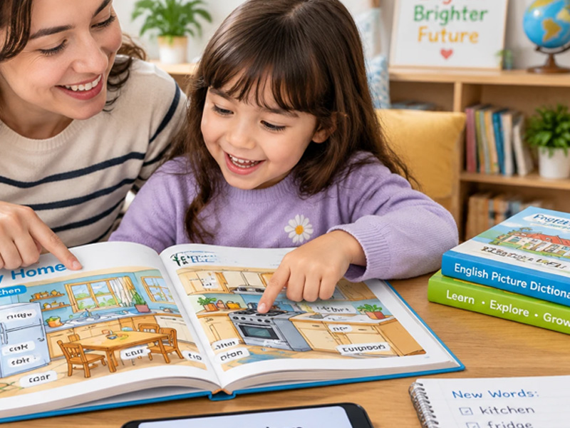 هنگام خرید کتاب دیکشنری تصویری زبان انگلیسی چه مواردی را کنترل کنیم؟